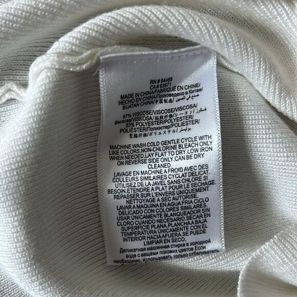 New BCBGeneration Cutout Sweater in Marshmallow Size S - Picture 8 of 10